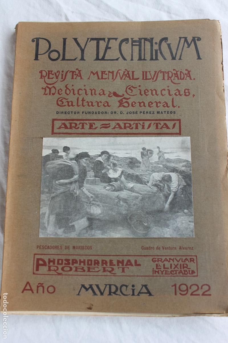 Coleccionismo de Revistas y Peri&oacute;dicos: REVISTA MENSUAL ILUSRADA POLYTECHNICUM MURCIA SEPTIEMBRE 1922