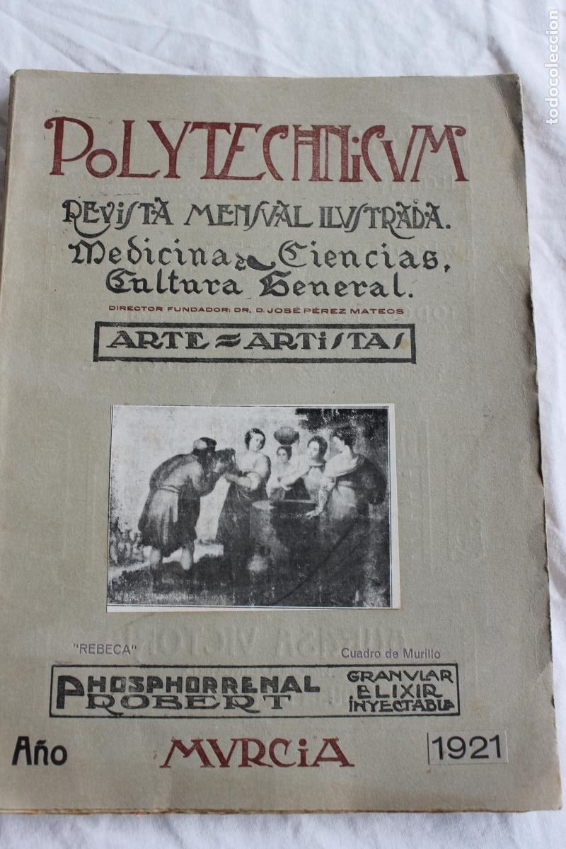 Coleccionismo de Revistas y Peri&oacute;dicos: REVISTA MENSUAL ILUSRADA POLYTECHNICUM MURCIA SEPTIEMBRE 1921