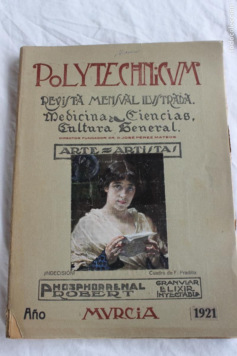 Coleccionismo de Revistas y Peri&oacute;dicos: REVISTA MENSUAL ILUSRADA POLYTECHNICUM MURCIA MARZO 1921