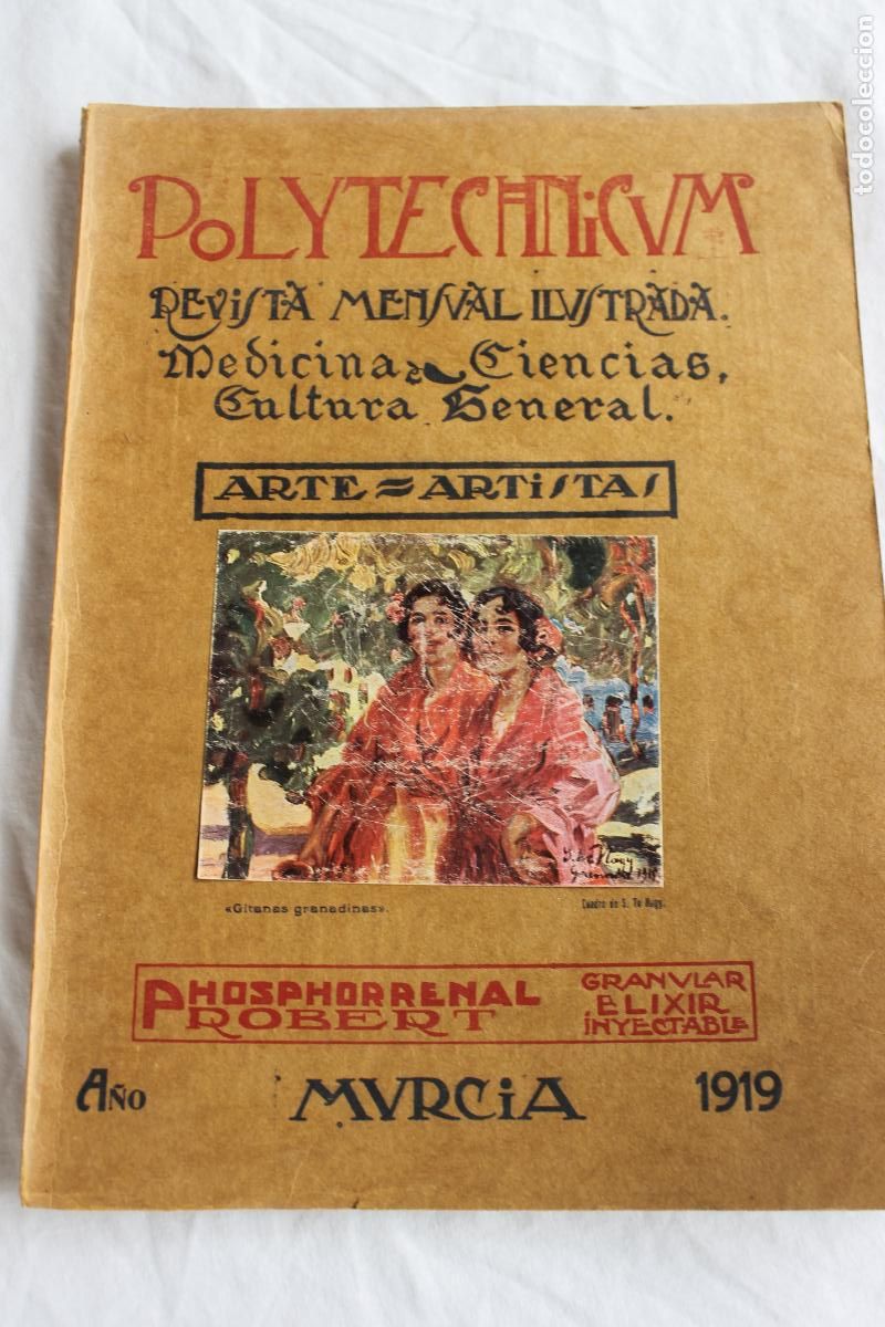 Coleccionismo de Revistas y Peri&oacute;dicos: REVISTA MENSUAL ILUSRADA POLYTECHNICUM MURCIA FEBRERO 1919