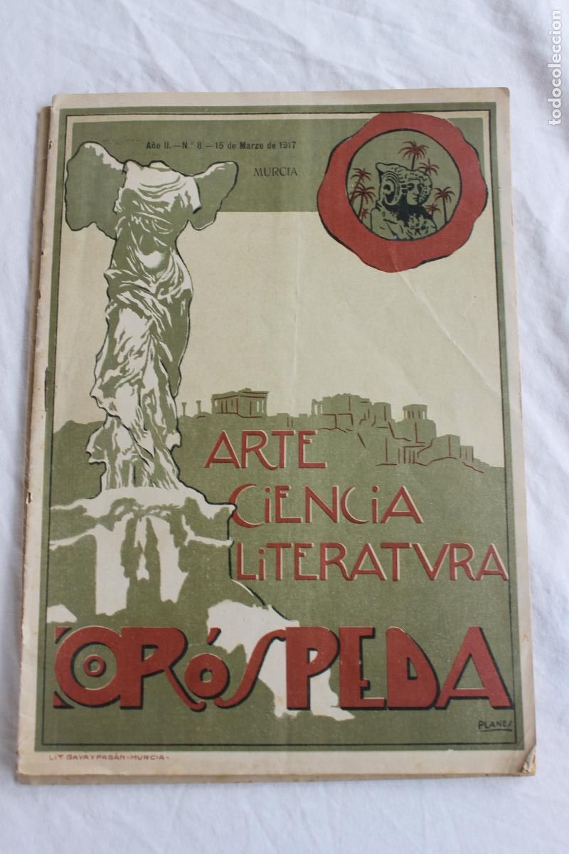 Coleccionismo de Revistas y Peri&oacute;dicos: REVISTA OR&Oacute;SPEDA MURCIA MARZO 1917 CIENCIA LITERATURA ARTE N&ordm; 8