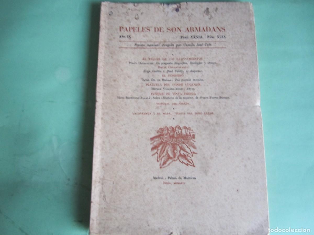Coleccionismo de Revistas y Peri&oacute;dicos: PAPELES DE SON ARMADANS -C J CELA - P. MALLORCA JUNIO 1964-A&Ntilde;O IX-NUM 99 -NUMERADO- NOMBRE SUSCRIPT