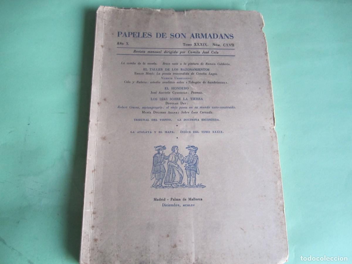 Coleccionismo de Revistas y Peri&oacute;dicos: PAPELES DE SON ARMADANS -C J CELA - P. MALLORCA DIC 1965-A&Ntilde;O X-NUM117 -NUMERADO- NOMBRE SUSCRIPT