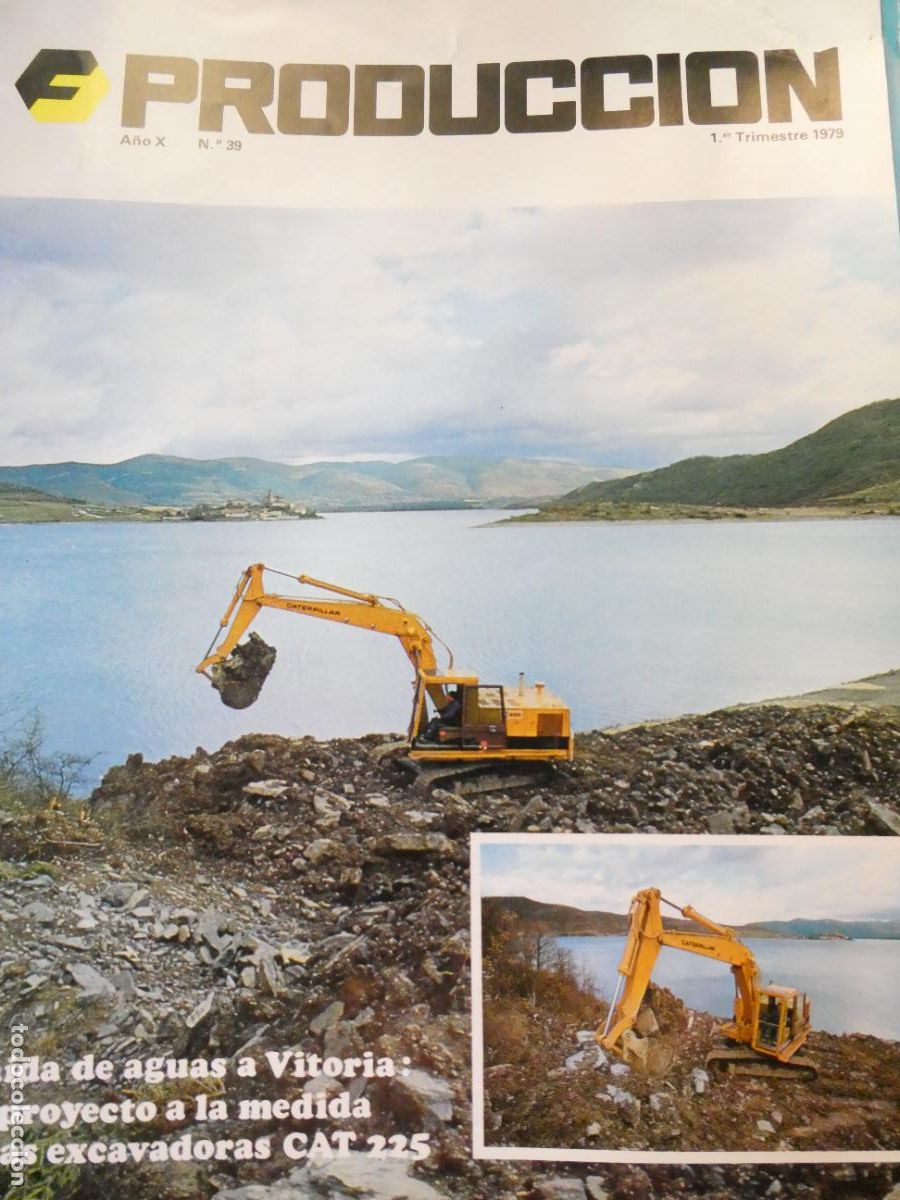 Coleccionismo de Revistas y Peri&oacute;dicos: REVISTA CAT&Aacute;LOGO MAQUINARIA OBRA. FINANZAUTO CATERPILLAR. PRODUCCION 39 1979. EXCAVADORAS 225 150GR