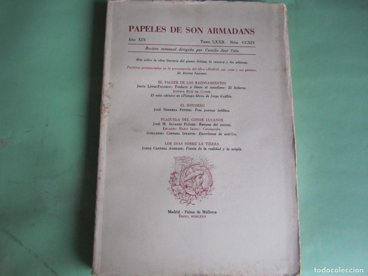 Coleccionismo de Revistas y Peri&oacute;dicos: PAPELES DE SON ARMADANS -C J CELA - P. MALLORCA ENERO 1974-A&Ntilde;O19-NUM214 -NUMERADO- NOMBRE SUSCRIPT
