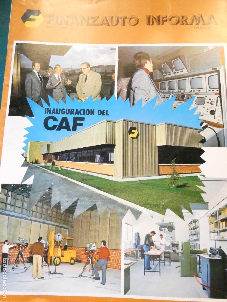 Coleccionismo de Revistas y Peri&oacute;dicos: REVISTA FINANZAUTO INFORMA CATERPILLAR. MARZO 1976 INAUGURACI&Oacute;N CAF MAQUINARIA OBRA 150GR