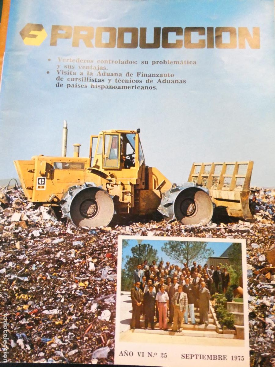 Coleccionismo de Revistas y Peri&oacute;dicos: REVISTA CAT&Aacute;LOGO MAQUINARIA OBRA. FINANZAUTO CATERPILLAR. PRODUCCION 25 1975 PALA VERTEDERO 150GR