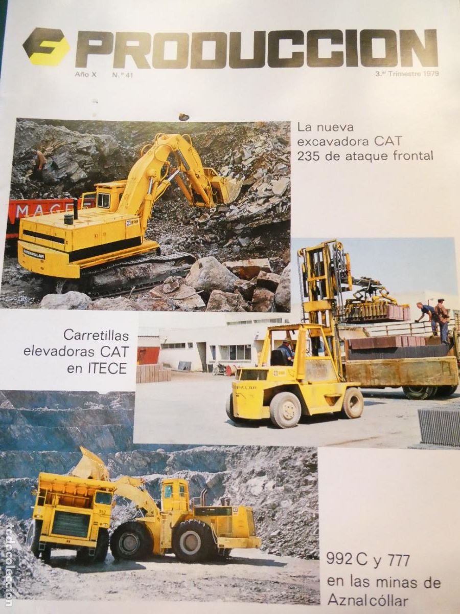 Coleccionismo de Revistas y Peri&oacute;dicos: REVISTA CAT&Aacute;LOGO MAQUINARIA OBRA. FINANZAUTO CATERPILLAR. PRODUCCION 41 1979 MINAS AZNALCOLLAR 150GR