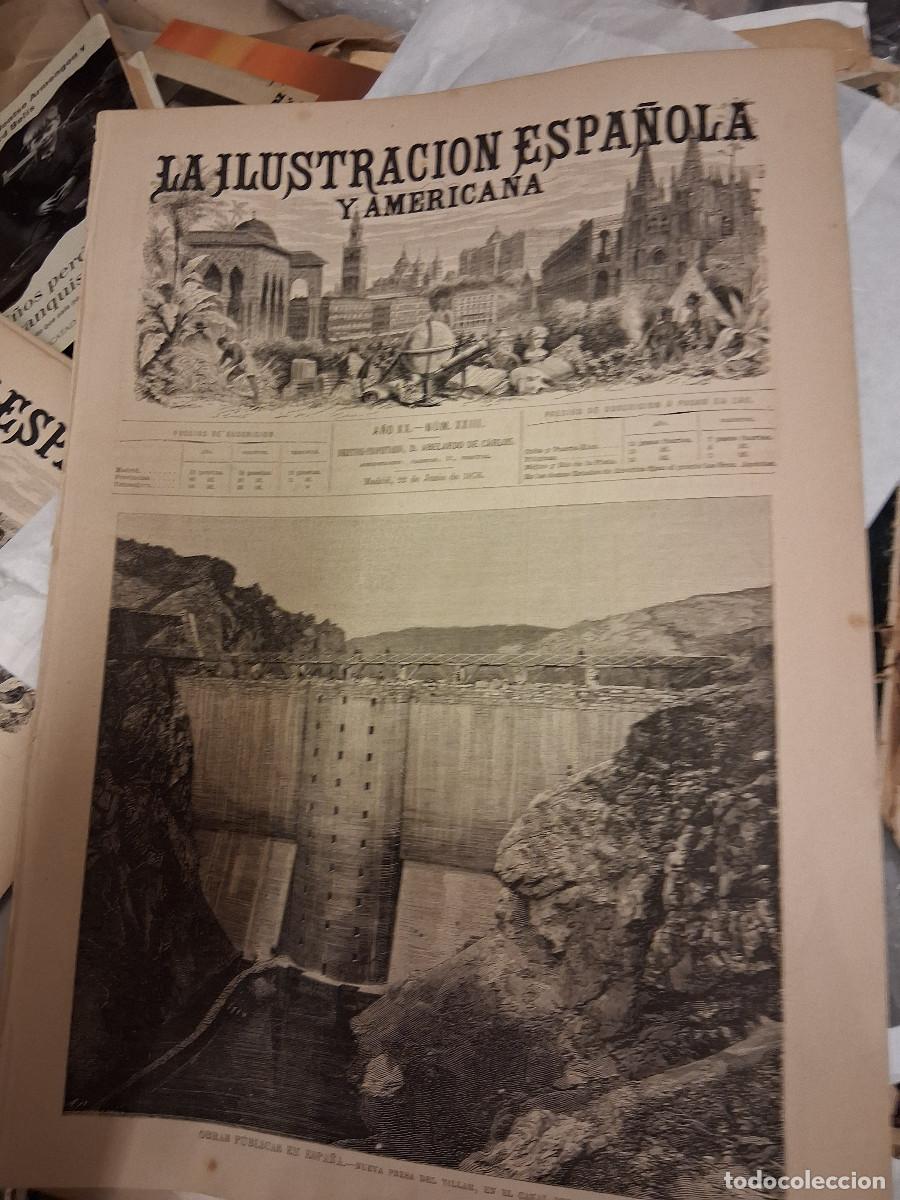 Coleccionismo de Revistas y Peri&oacute;dicos: ILUSTRACI&Oacute;N ESPA&Ntilde;OLA y AMERICANA, La ( 22 Junio 1876) art&iacute;culos y grabados&ldquo;Obras p&uacute;blicas en Espa&ntilde;a