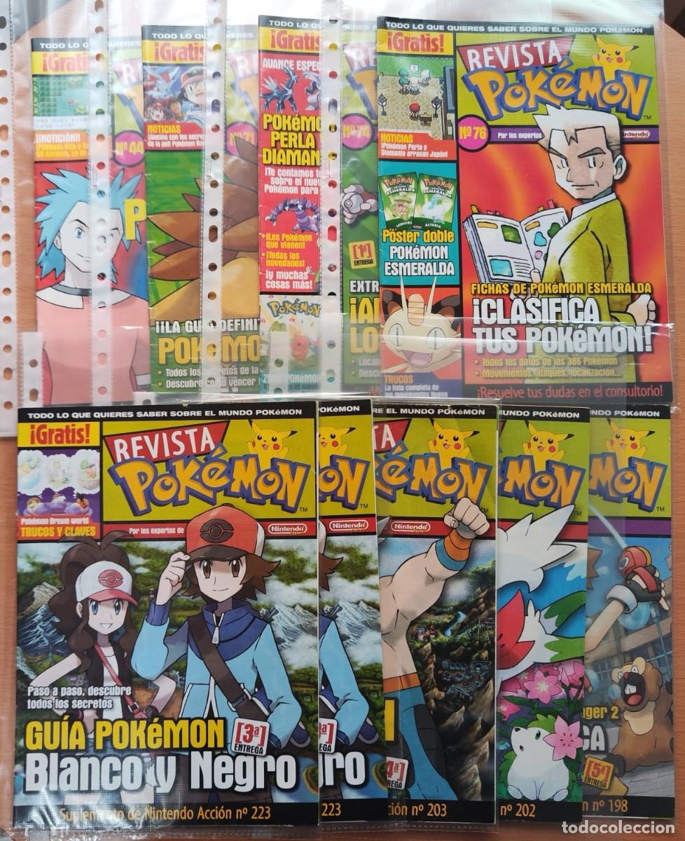 Coleccionismo de Revistas y Peri&oacute;dicos: Lote 9 Revistas Pok&eacute;mon - 8 Numeros distintos - Suplemento de Nintendo Acci&oacute;n Pokemon