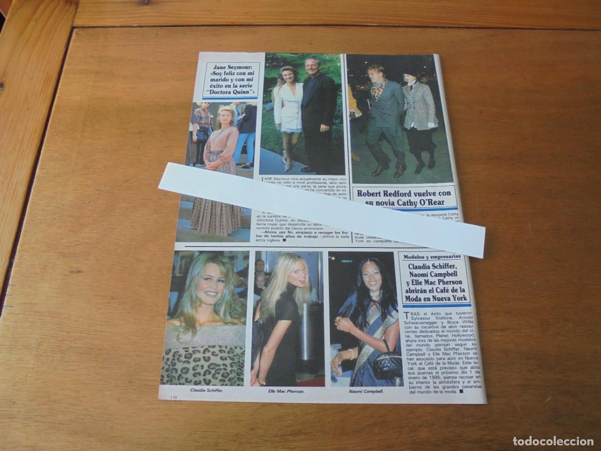 Coleccionismo de Revistas y Peri&oacute;dicos: CLIPPING 1994: JANE SEYMOUR. ROBERT REDFORD. ELLE MACPHERSON. CLAUDIA SCHIFFER. NAOMI CAMPBELL.