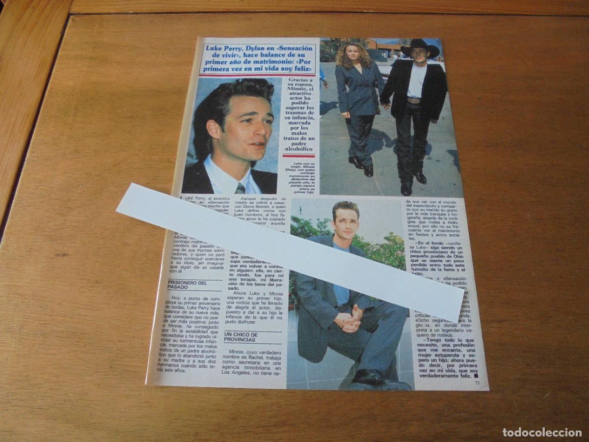 Coleccionismo de Revistas y Peri&oacute;dicos: CLIPPING 1994: LUKE PERRY. SENSACI&Oacute;N DE VIVIR. BILL Y HILARY CLINTON.