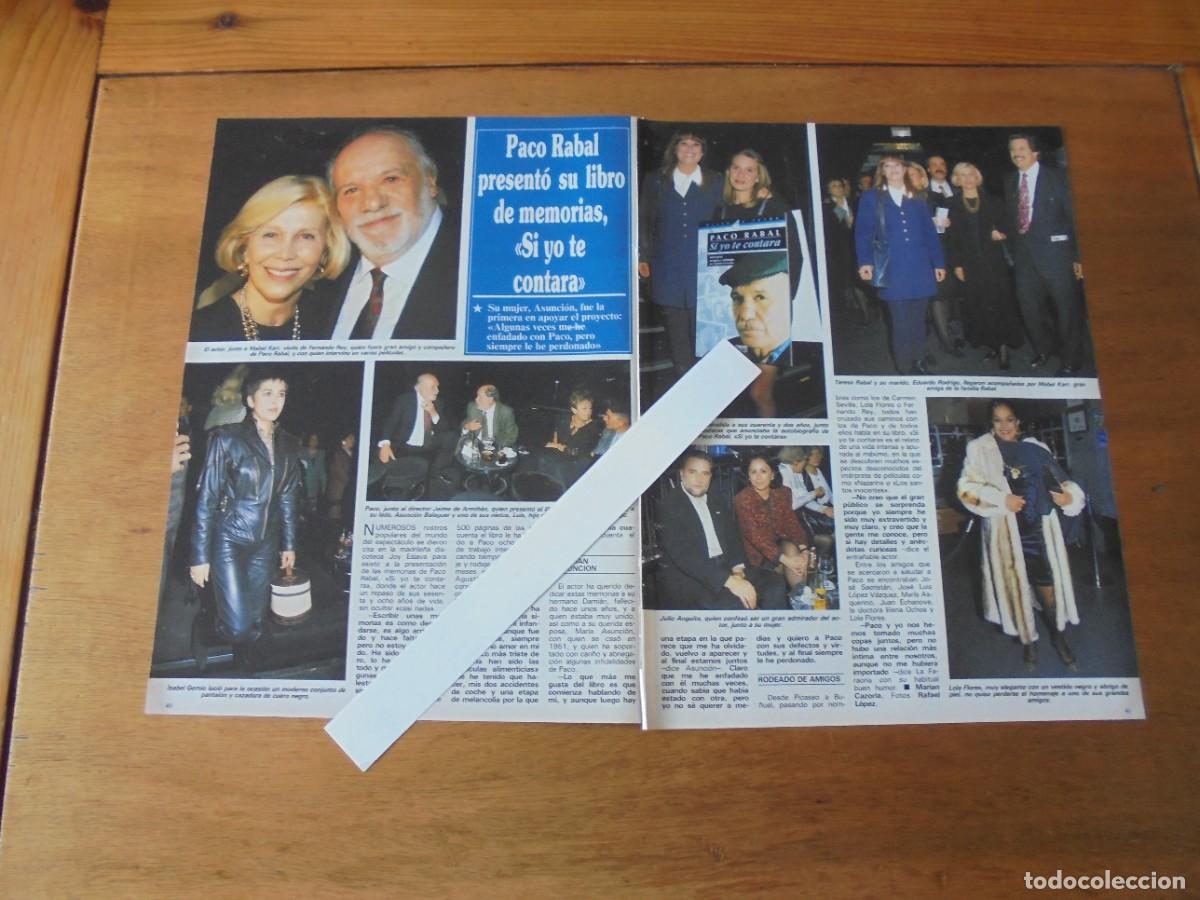 Coleccionismo de Revistas y Peri&oacute;dicos: CLIPPING 1994: PACO RABAL. LOLA FLORES. ISABEL GEMIO. JULIO ANGUITA. TERESA RABAL. JULIA ROBERTS.