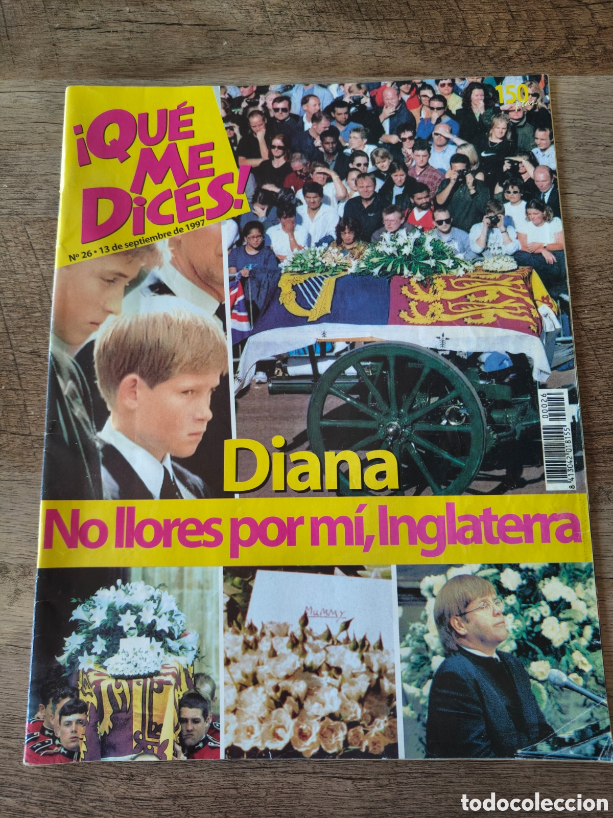 Coleccionismo de Revistas y Peri&oacute;dicos: Revista Qu&eacute; me dices 1997 muerte Lady Diana Spencer prensa hist&oacute;rica coleccionismo