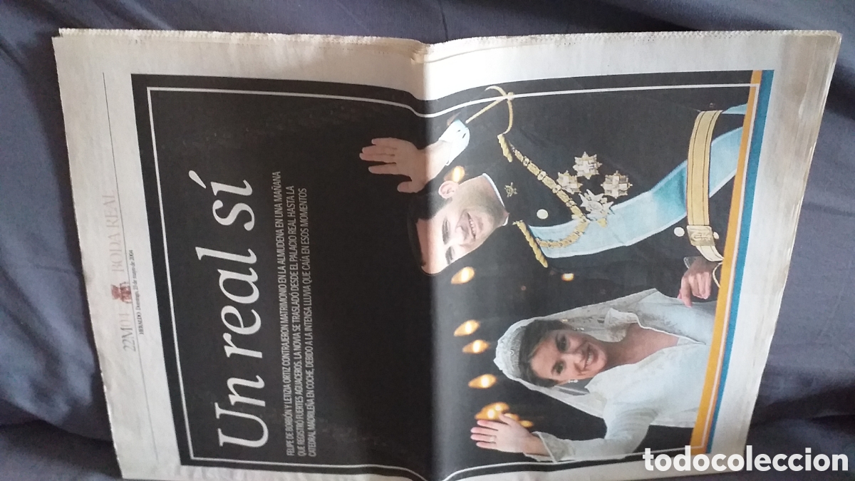 Coleccionismo de Revistas y Peri&oacute;dicos: Boda del Rey FELIPE VI Y LETICIA. Suplemento de Heraldo de Arag&oacute;n. 22 mayo 2004. Gran reportaje.
