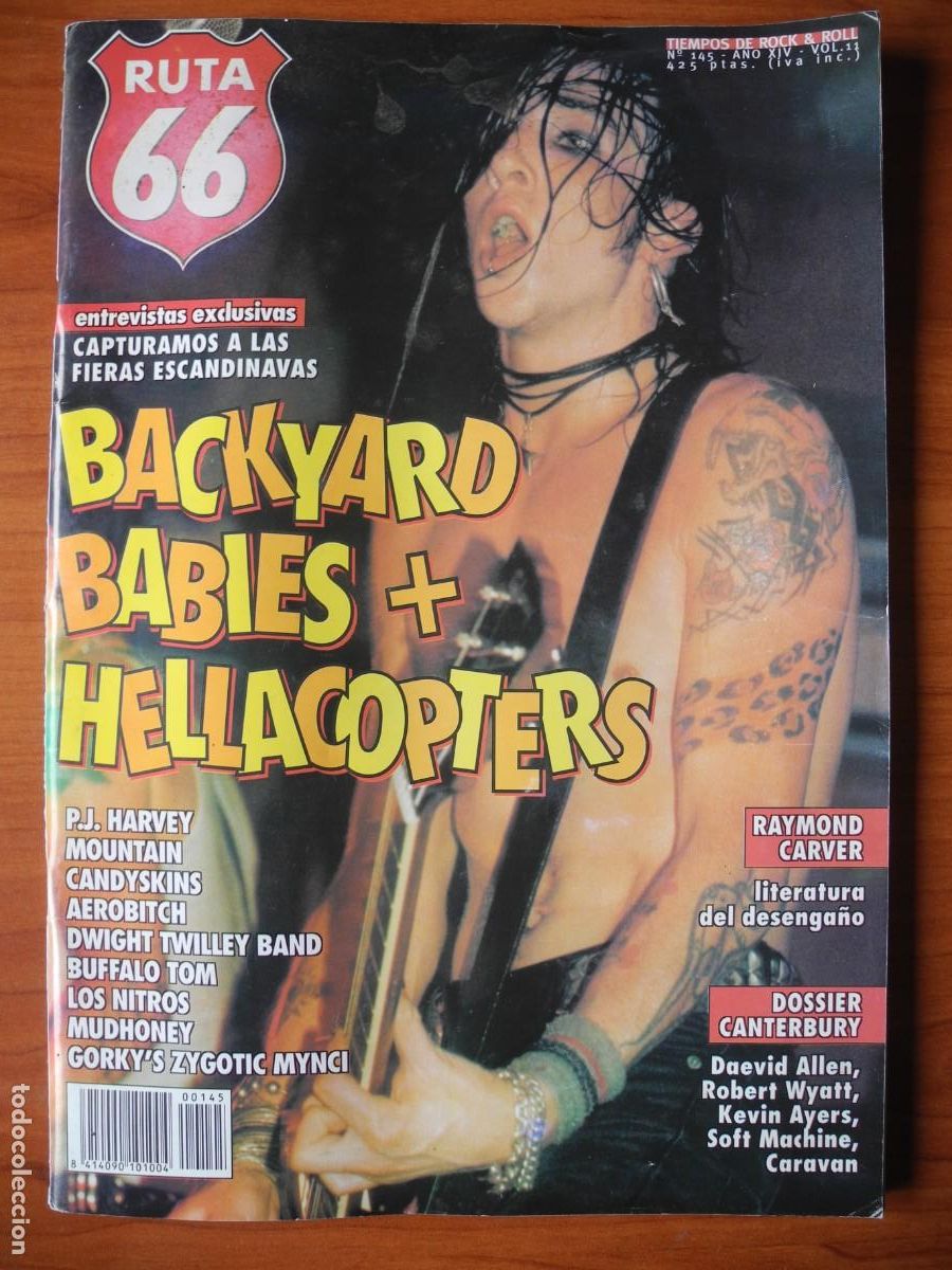 Coleccionismo de Revistas y Peri&oacute;dicos: Ruta 66, n. 145. Backyard Babies + Hellacopters P.J. Harvey Mountain Candyskins