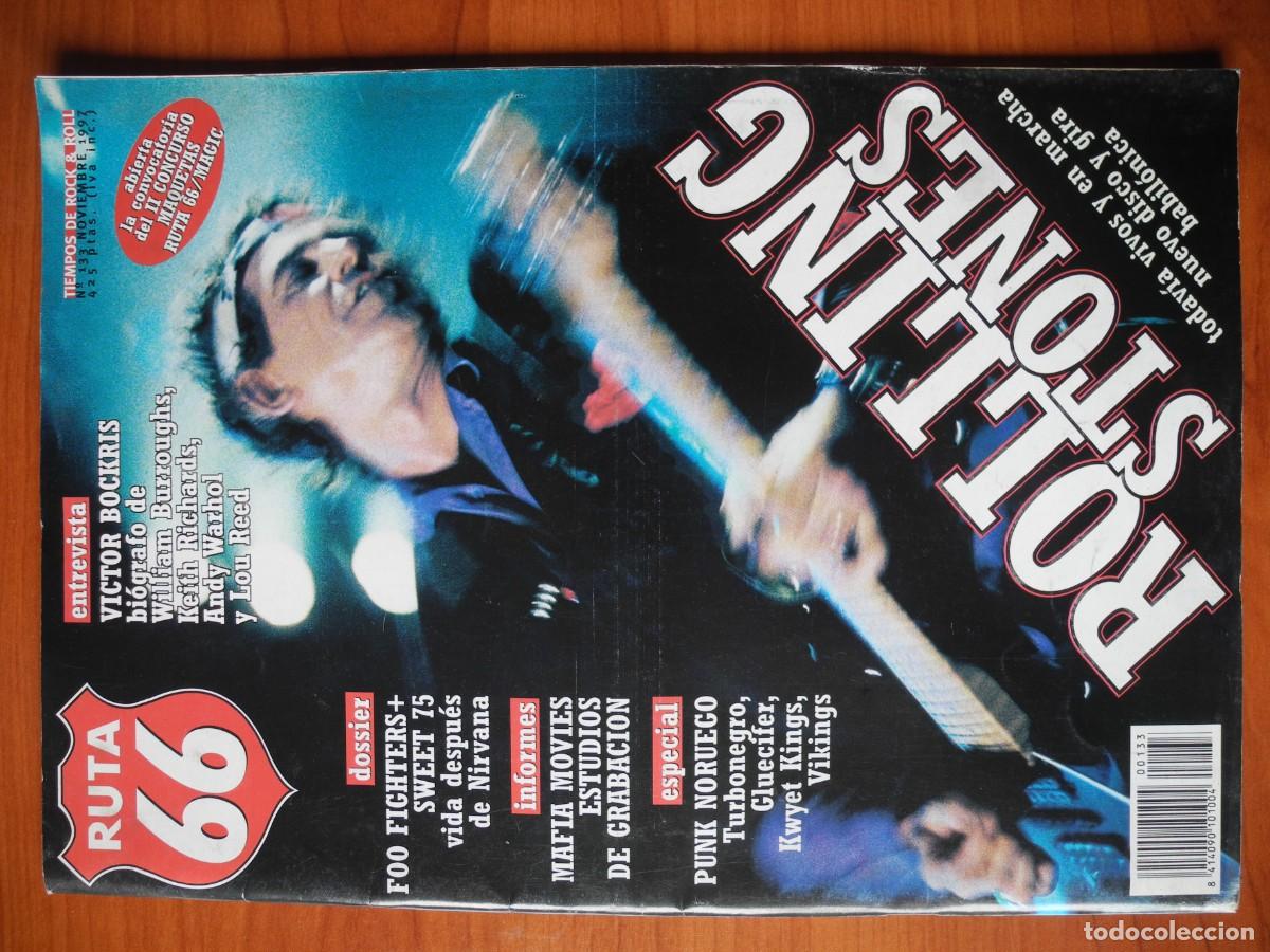 Coleccionismo de Revistas y Peri&oacute;dicos: Ruta 66, n. 133 Rollins Stones, Punk Noruego, Turbonegro, Gluecifer, Kwyet Kings