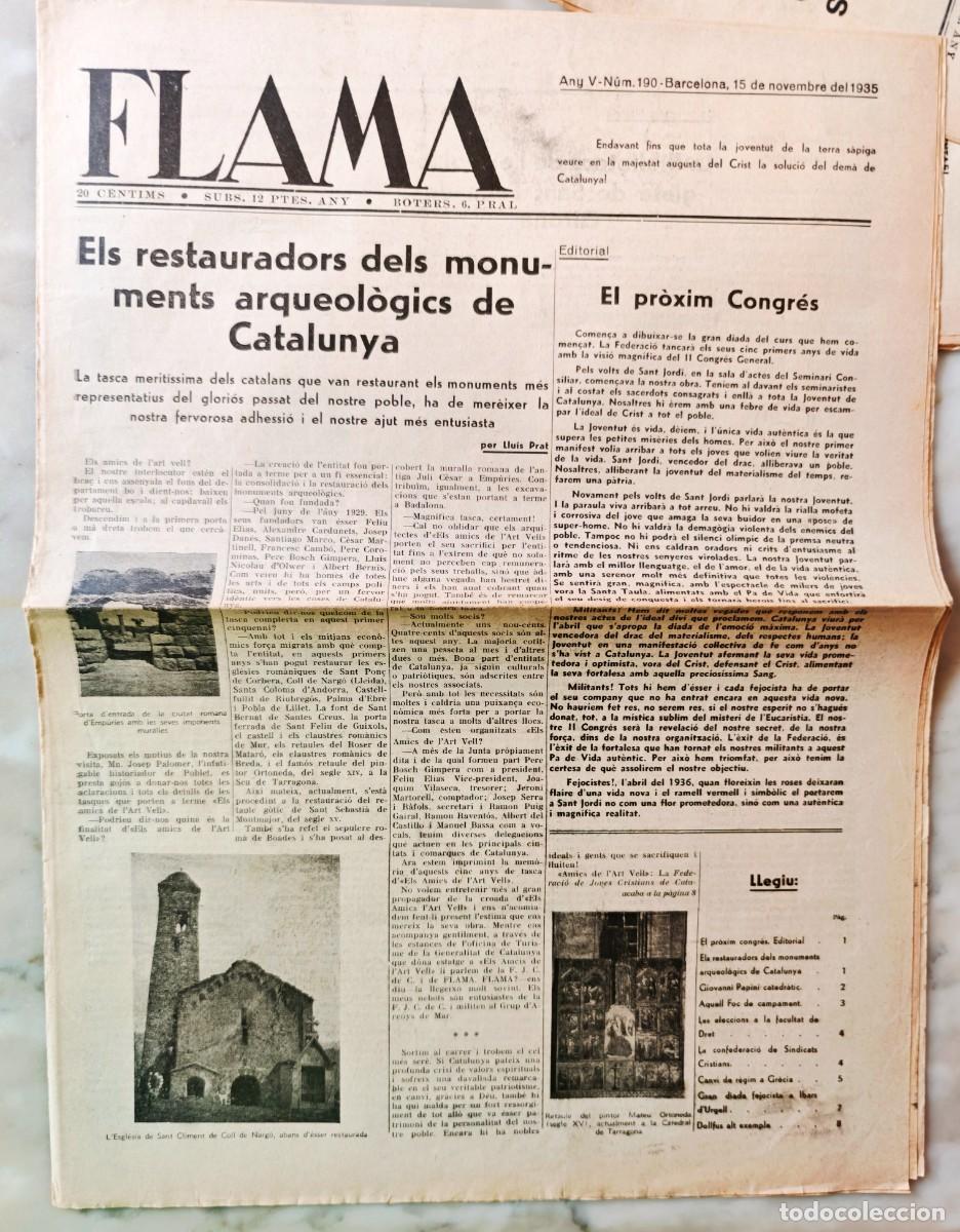 Coleccionismo de Revistas y Peri&oacute;dicos: FLAMA - DIARI FEJOCISTA