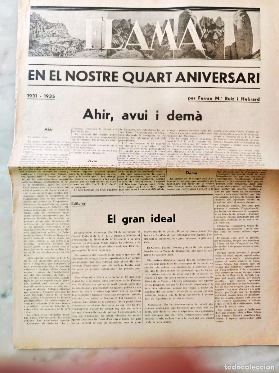 Coleccionismo de Revistas y Peri&oacute;dicos: FLAMA - DIARI FEJOCISTA