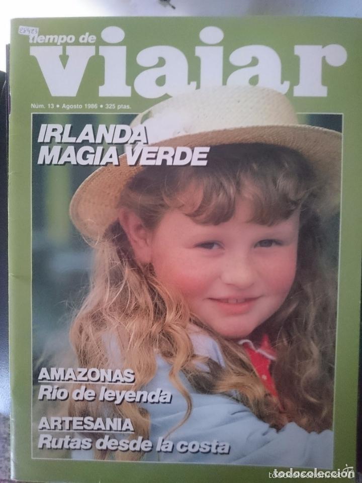 Coleccionismo de Revistas y Peri&oacute;dicos: TIEMPO DE VIAJAR -N 13 - AGOSTO 1986 - IRLANDA MAGIA VERDE -CON PUBLICIDAD DE LA EPOCA-NOTICIAS-ETC