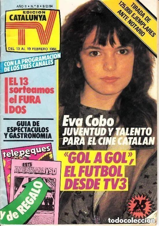 Coleccionismo de Revistas y Peri&oacute;dicos: CATALUNYA TV N 8 - 9 febrero 1984 - Eva Cobo
