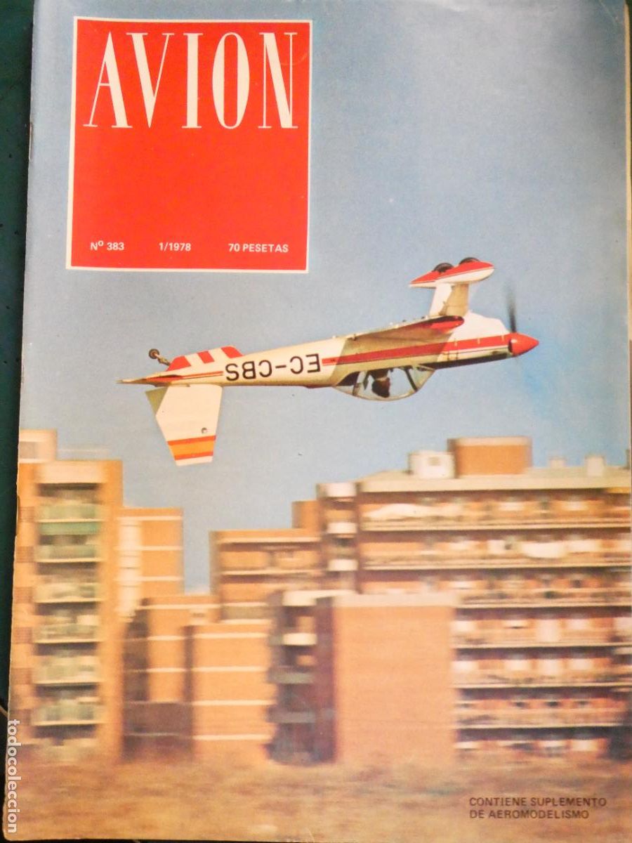 Coleccionismo de Revistas y Peri&oacute;dicos: REVISTA AVIACI&Oacute;N MILITAR / CIVIL. AVI&Oacute;N 383 1978 AKROSTAR VUELO ACROBATICO RACE FFAA TORREJON 170GR