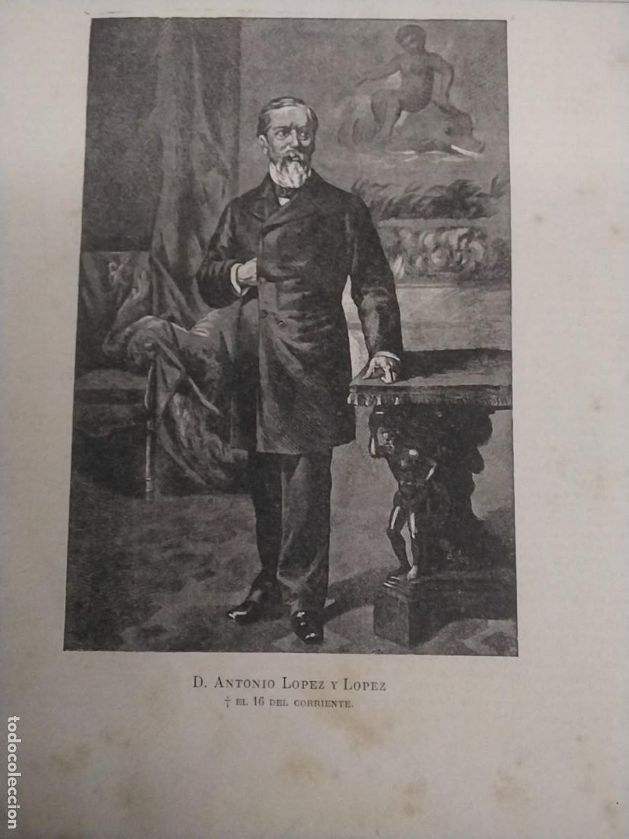 Coleccionismo de Revistas y Peri&oacute;dicos: FALLECIMIENTO ANTONIO LOPEZ LOPEZ MARQUES COMILLAS COMPA&Ntilde;IA TRASATLANTICA REVISTA A&Ntilde;O 1883
