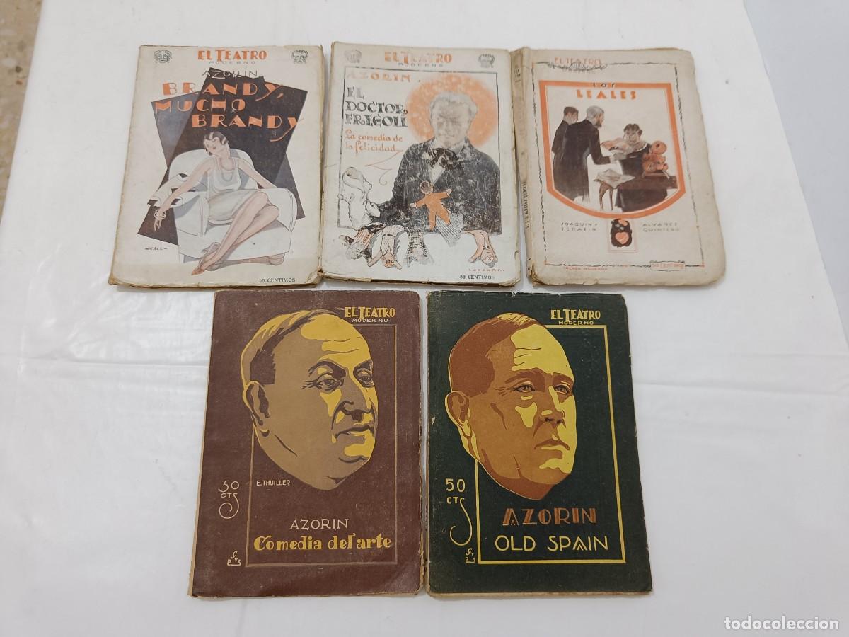 Coleccionismo de Revistas y Peri&oacute;dicos: Lote 5 Revistas El Teatro Moderno - 4 Obras de Azor&iacute;n - A&ntilde;os 1920