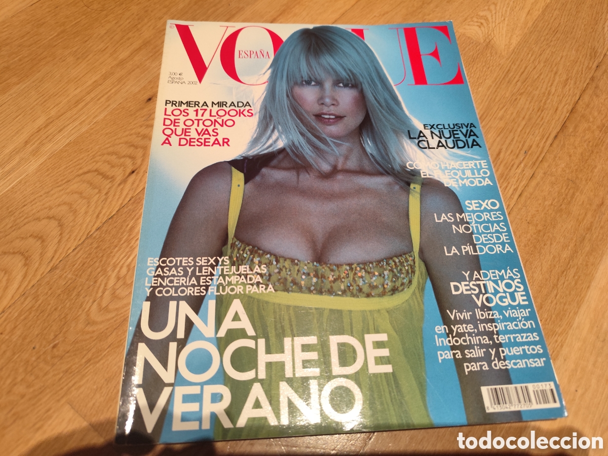 Coleccionismo de Revistas y Peri&oacute;dicos: Claudia Schiffer VOGUE ESPA&Ntilde;A 2002