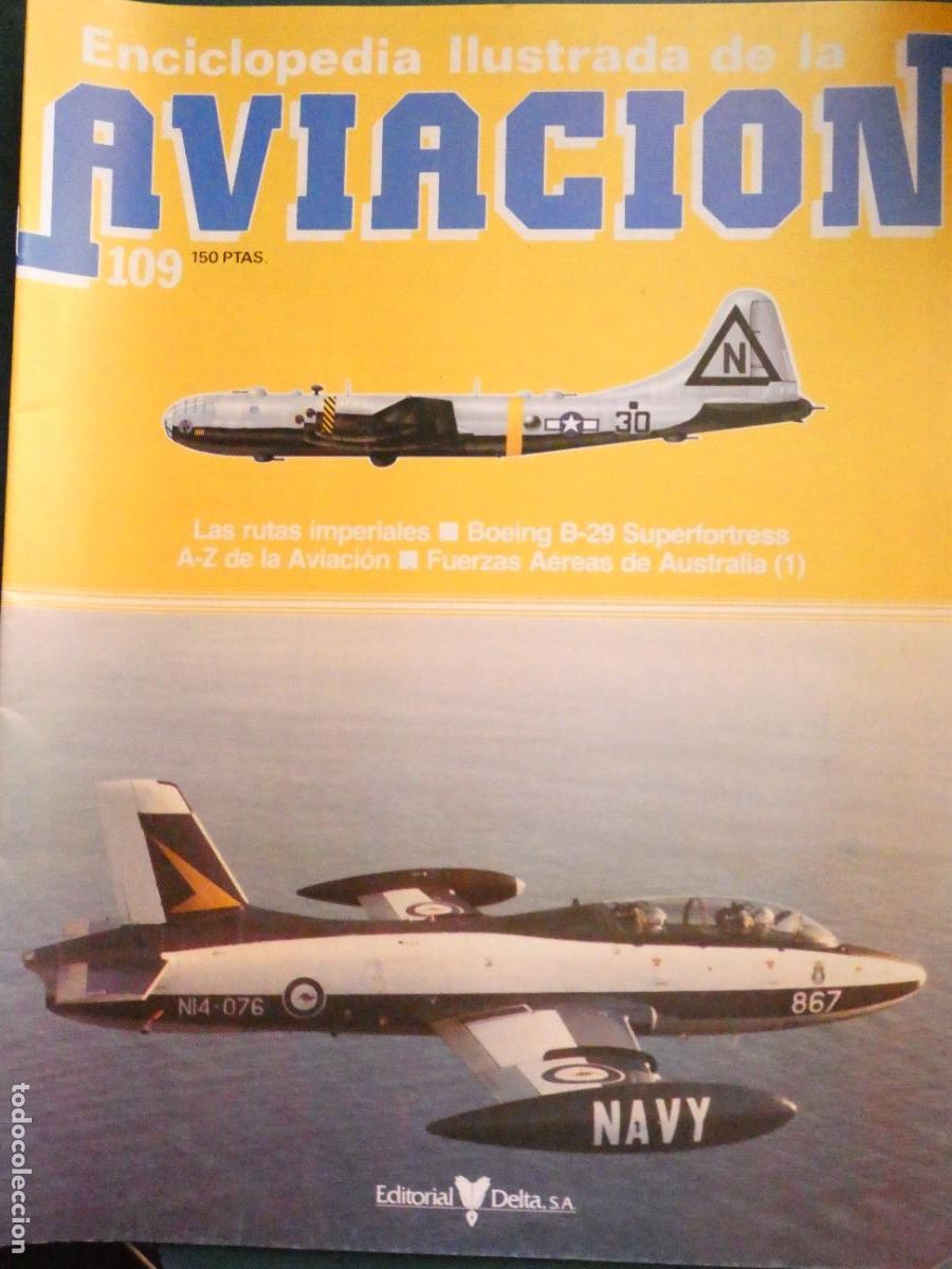 Coleccionismo de Revistas y Peri&oacute;dicos: REVISTA AVIACI&Oacute;N MILITAR / CIVIL. ENCICLOPEDIA ILUSTRADA 109 EDICIONES DELTA. 90GR