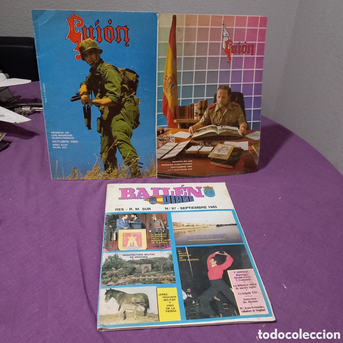 Collezionismo di Riviste e Giornali: 3&times;REVISTAS MILITARES:GUI&Oacute;N n&deg;520 y 521/REVISTA DIANA n&deg;97