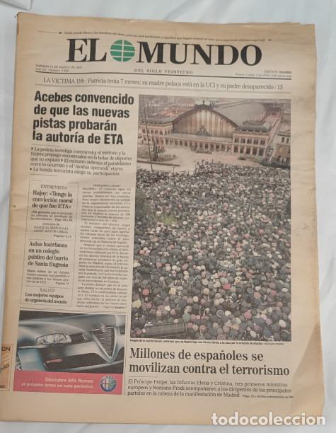 Colecionismo de Revistas e Jornais: DIARIO EL MUNDO 13 MARZO 2004, ATENTADOS 11-M MADRID, ETA