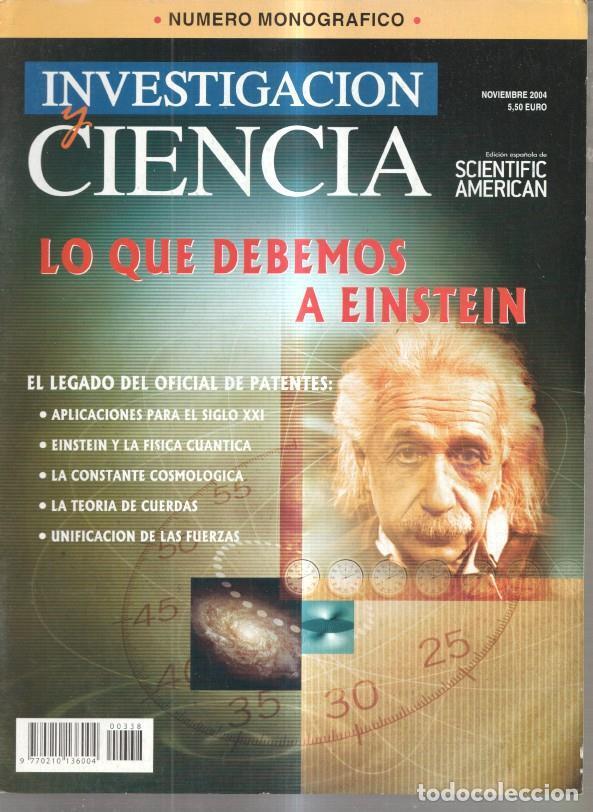 Collectionnisme de Revues et Journaux: Investigacion y Ciencia numero 338: Lo que debemos a Einstein - Varios