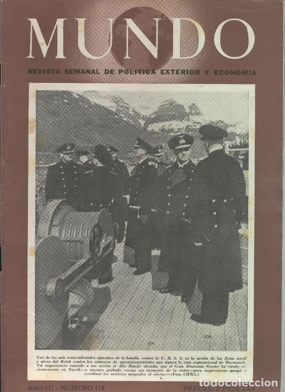 Collection Magazines and Newspapers: Mundo Revista semanal numero 116 - varios