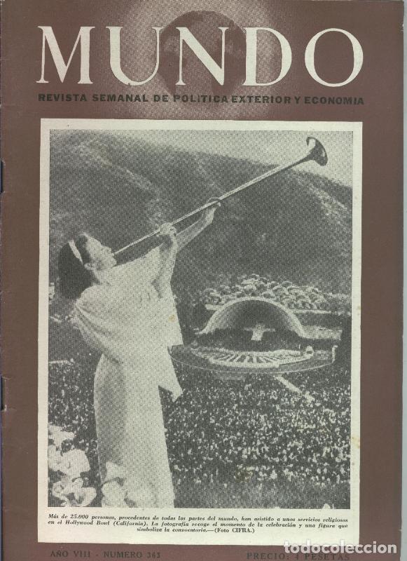 Collection Magazines and Newspapers: Mundo Revista semanal numero 363 - Varios