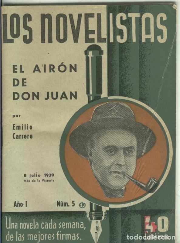Collection Magazines and Newspapers: Coleccion Los Novelistas: El airon de Don Juan - Emilio Carrere