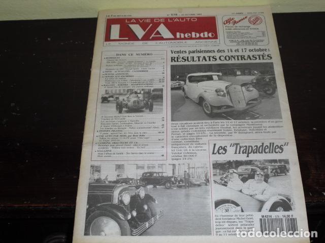 Coleccionismo de Revistas y Peri&oacute;dicos: La vie de L,Auto hebdo numero 578 - 22 octubre 1992 - varios