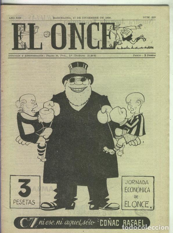 Collectionnisme de Revues et Journaux: El Once revista deportiva numero 619 - Varios