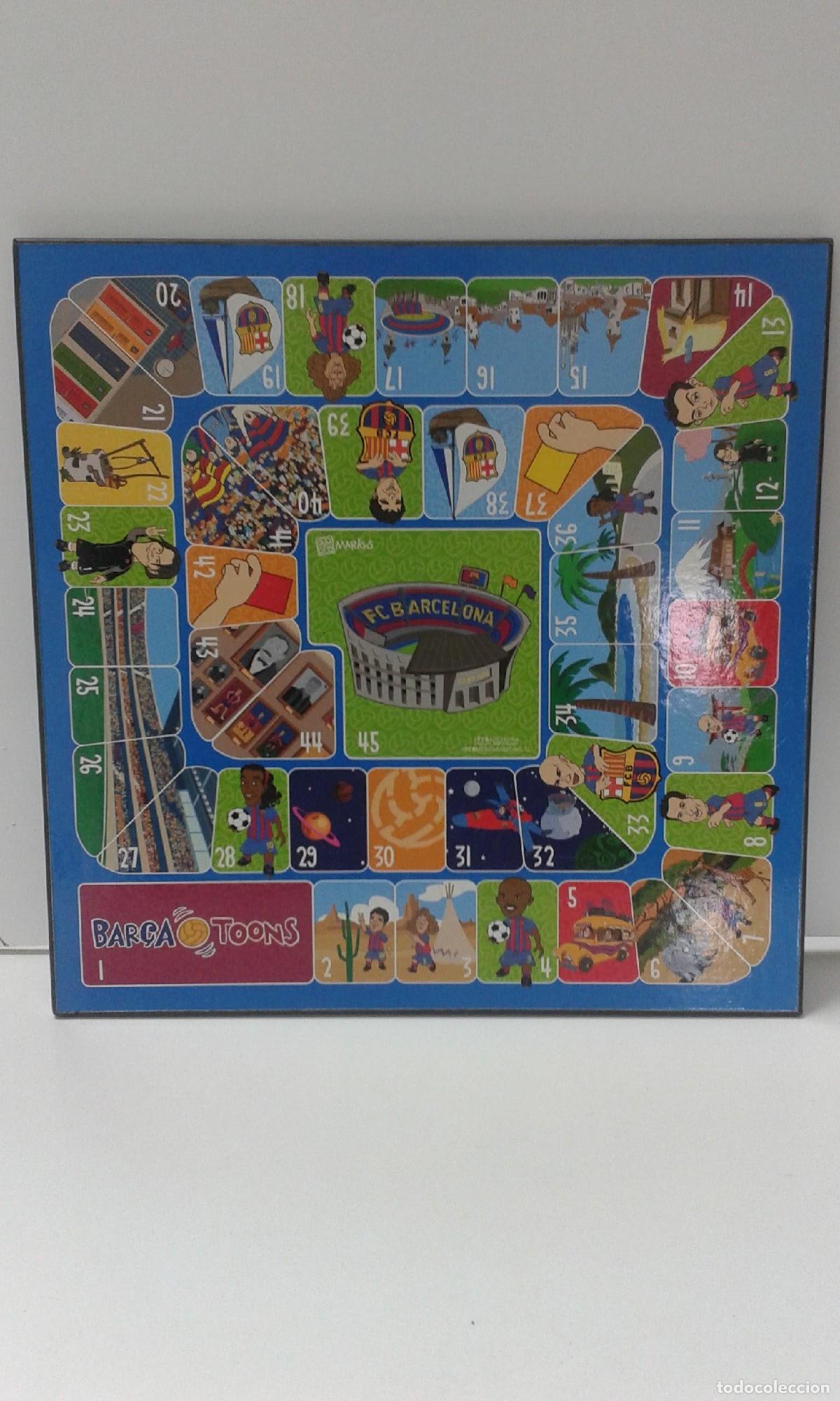 Collection Magazines and Newspapers: Juego de La Oca y Parchis del Futbol Club Barcelona: Etoo, Ronaldinho, Pujol, etc -
