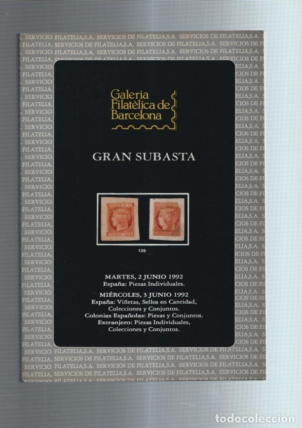Collectionnisme de Revues et Journaux: Galeria Filatelica de Barcelona: Gran subasta junio 1992 - Varios