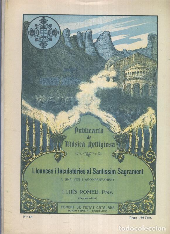 Sammeln von Zeitschriften und Zeitungen: Publicacio de Musica Religiosa: Lloances i jaculatories al santisssim sagrament - Varios