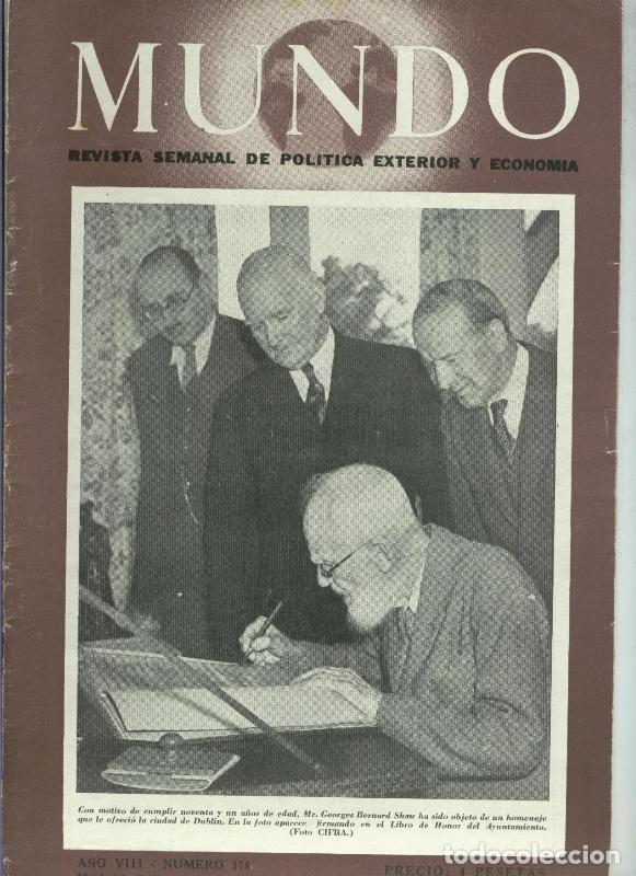 Collection Magazines and Newspapers: Mundo Revista semanal numero 378 - varios