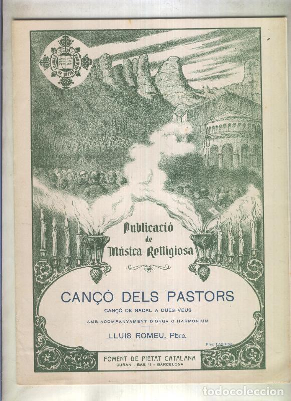 Coleccionismo de Revistas y Peri&oacute;dicos: Publicacio de Musica Religiosa: Can&ccedil;o dels pastors - Varios
