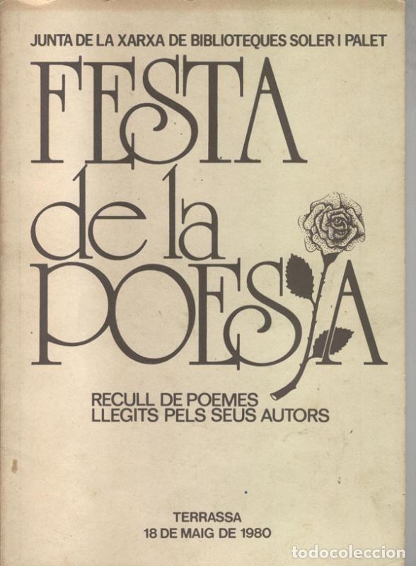 Coleccionismo de Revistas y Peri&oacute;dicos: Festa de la Poesia: Joaquim Salvador-Antonio S.Roca-Ramon Alzamora - Marti Busqueta-Angel Cazorla-An