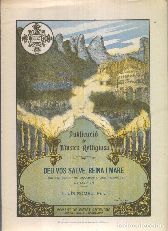 Coleccionismo de Revistas y Peri&oacute;dicos: Publicacio de Musica Religiosa: Deu vos salve, Reina i mare - Varios