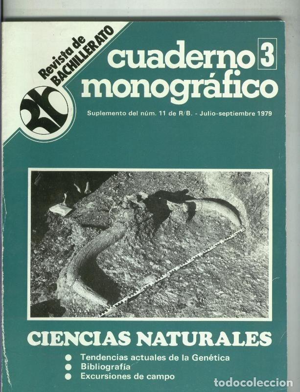 Collectionnisme de Revues et Journaux: Revista de Bachillerato cuaderno monografico volumen 03: ciencias naturales - varios