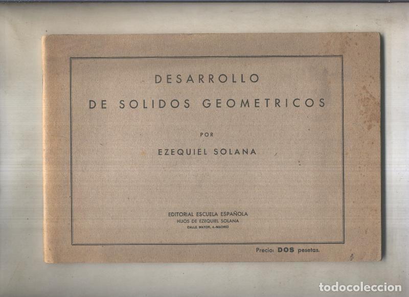 Collectionnisme de Revues et Journaux: Desarrollo de solidos geometricos - Ezequiel Solana