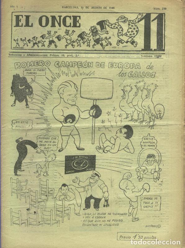 Colecionismo de Revistas e Jornais: El Once revista deportiva numero 239 - Varios