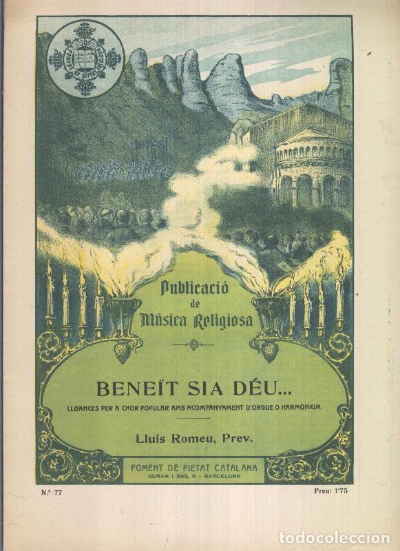 Collectionnisme de Revues et Journaux: Publicacio de Musica Religiosa: Beneit sia deu - Varios