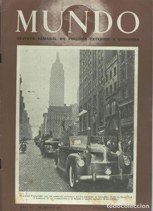 Collectionnisme de Revues et Journaux: Mundo Revista semanal numero 283 - varios